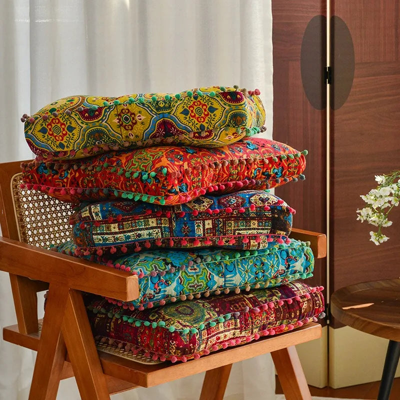 1pc 40x40cm Thick Soft and Comfortable Moroccan Chair Cushion /meditation Pad-suitable for Living Rooms Bedrooms,dining Rooms