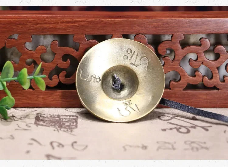 Tibetan Tingsha Cymbals Sanskrit Brass Chime Bells Meditation Gong for Spiritual Healing Mindfulness Yoga Buddhist