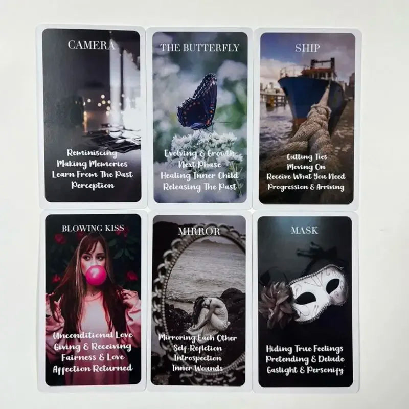 Mystic Red Rose Oracle cards  A 53 Oracle English Visions Divination Edition Deck Borad Playing Games