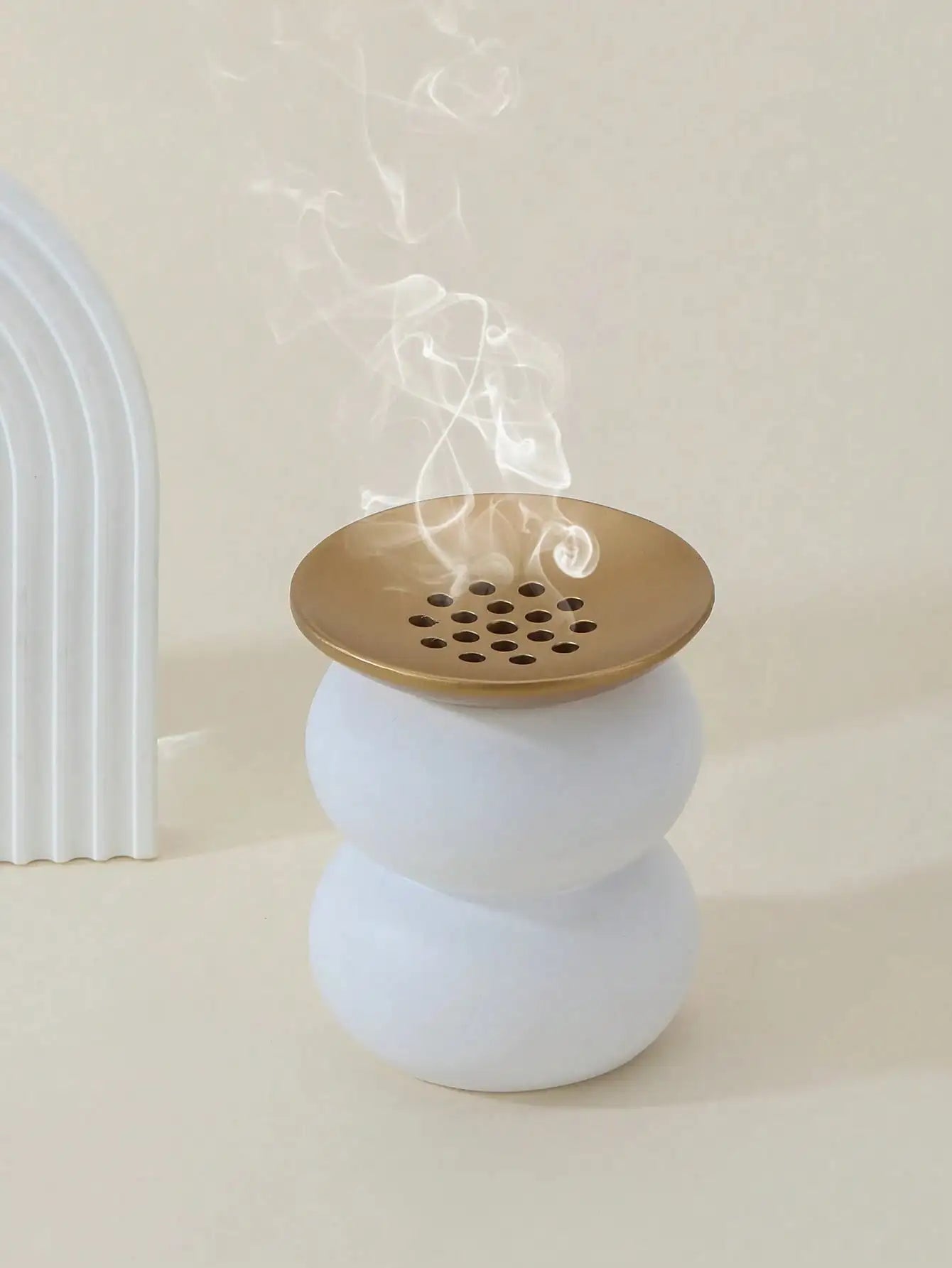 Cute Minimalist Incense Burner & Diffuser, Anti-Mosquito Holder, Decor for Home, Yoga, Camping, Garden, Dinner