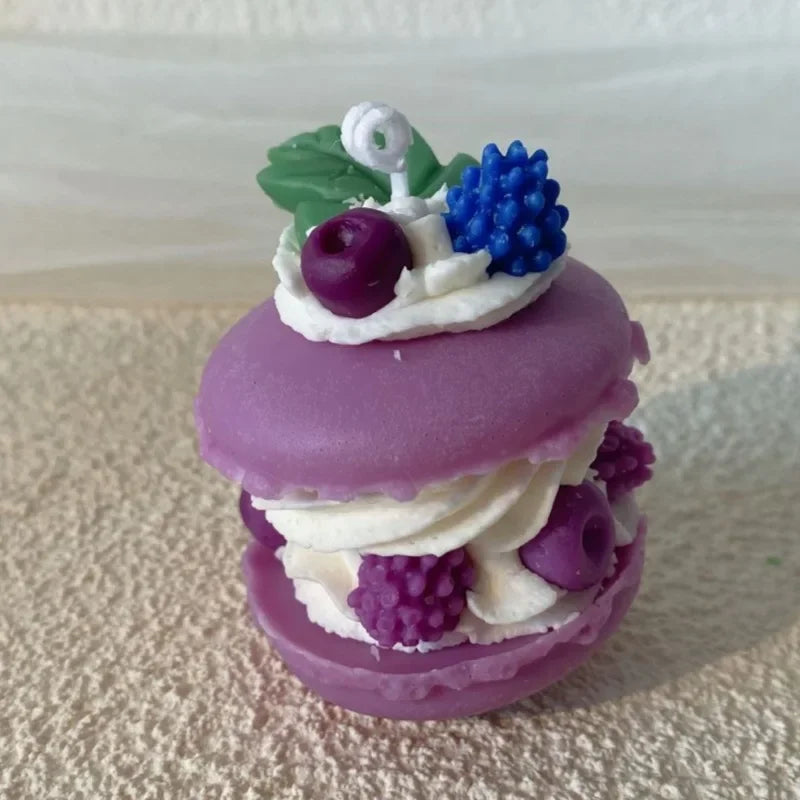 Simulated cream cake candles Strawberry chocolate cherry macaron scented candle lovely birthday gift velas navideñas decorativas
