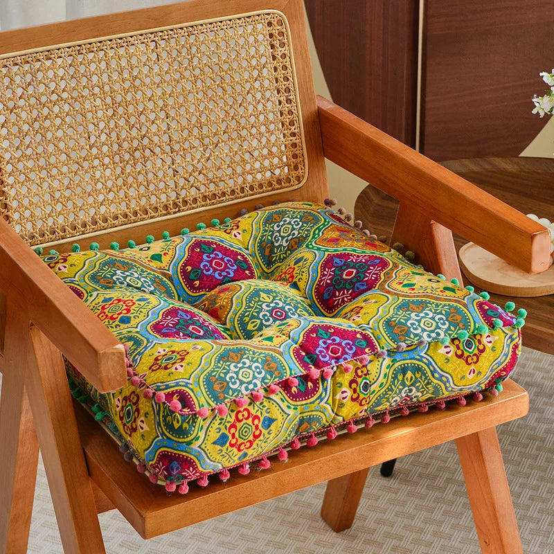 1pc 40x40cm Thick Soft and Comfortable Moroccan Chair Cushion /meditation Pad-suitable for Living Rooms Bedrooms,dining Rooms