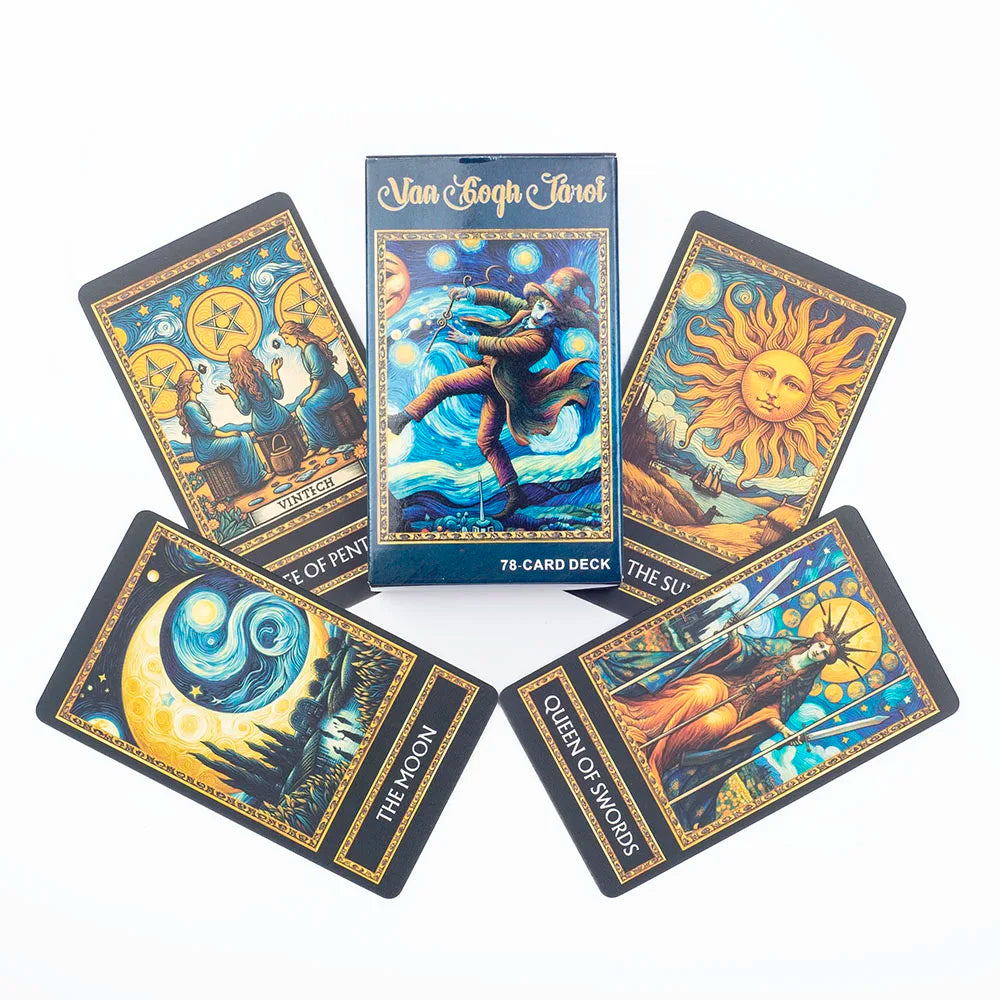 Van Gogh Tarot 78 Card Deck Board Games Illustration Divination Wisdom Oracle Cards Party Desktop Toy Entertainment Leisure