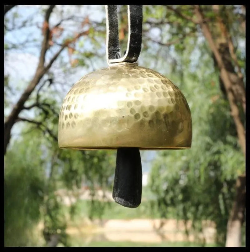 Handmade Brass Bell Meditation Copper Bells Outdoor Wind Chimes Sound Healing Chakra Mindfulness Musical Instruments Percussion
