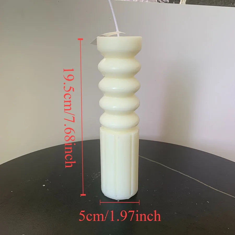 1pcs Nordic style cylindrical candle smokeless candle for wedding, party, birthday decoration, Nordic home decoration, bedroom