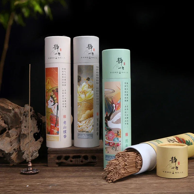 400pcs Natural Sandalwood Sticks Home Incense Sticks Blessing Ceremony Pray Buddha Incense Wormwood Sandalwood Agarwood