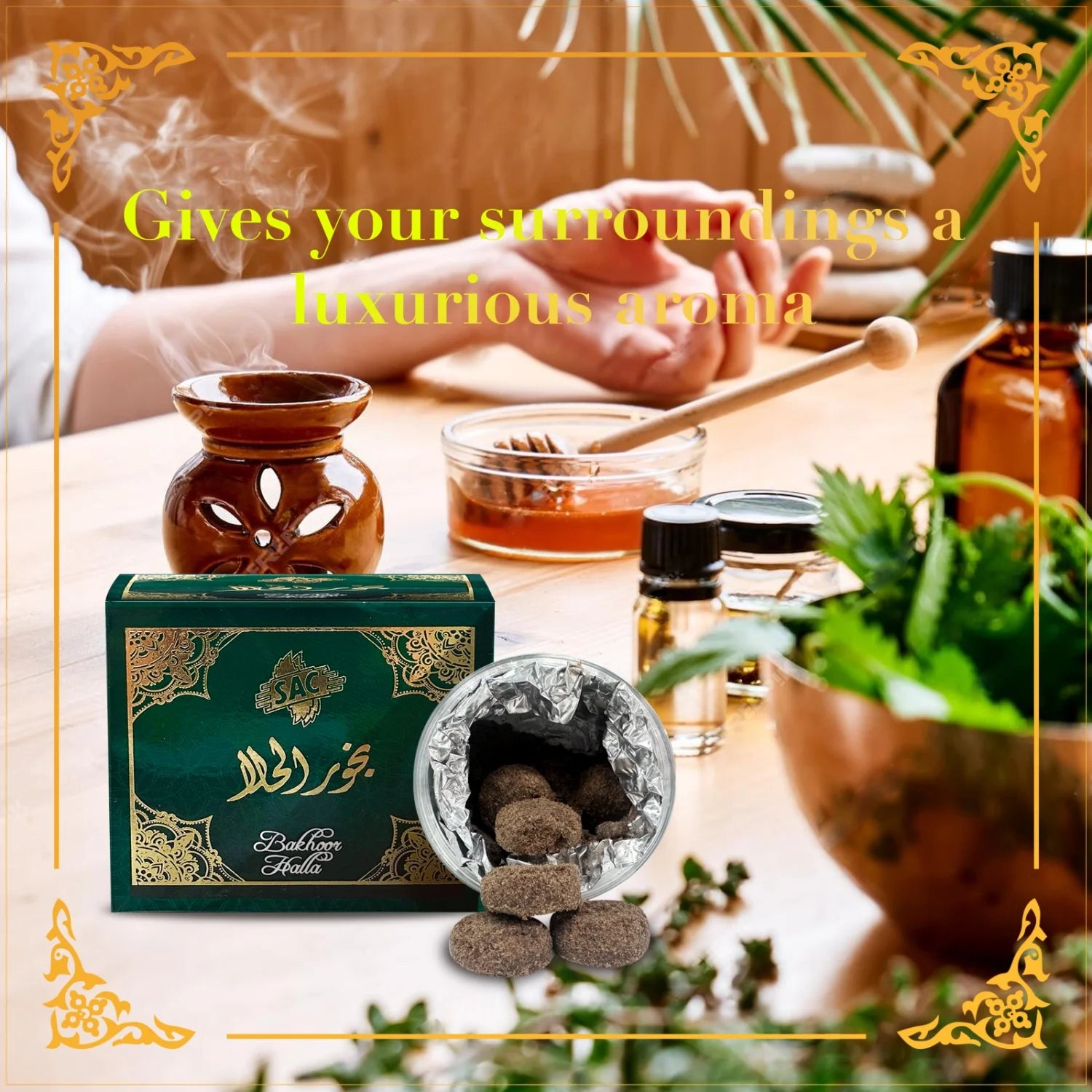 Arabian Incense Bricks Exotic Woody Musky Oriental Scent For Prayer and Meditation Yoga Meditation Sleeping Aid Relaxation Gift