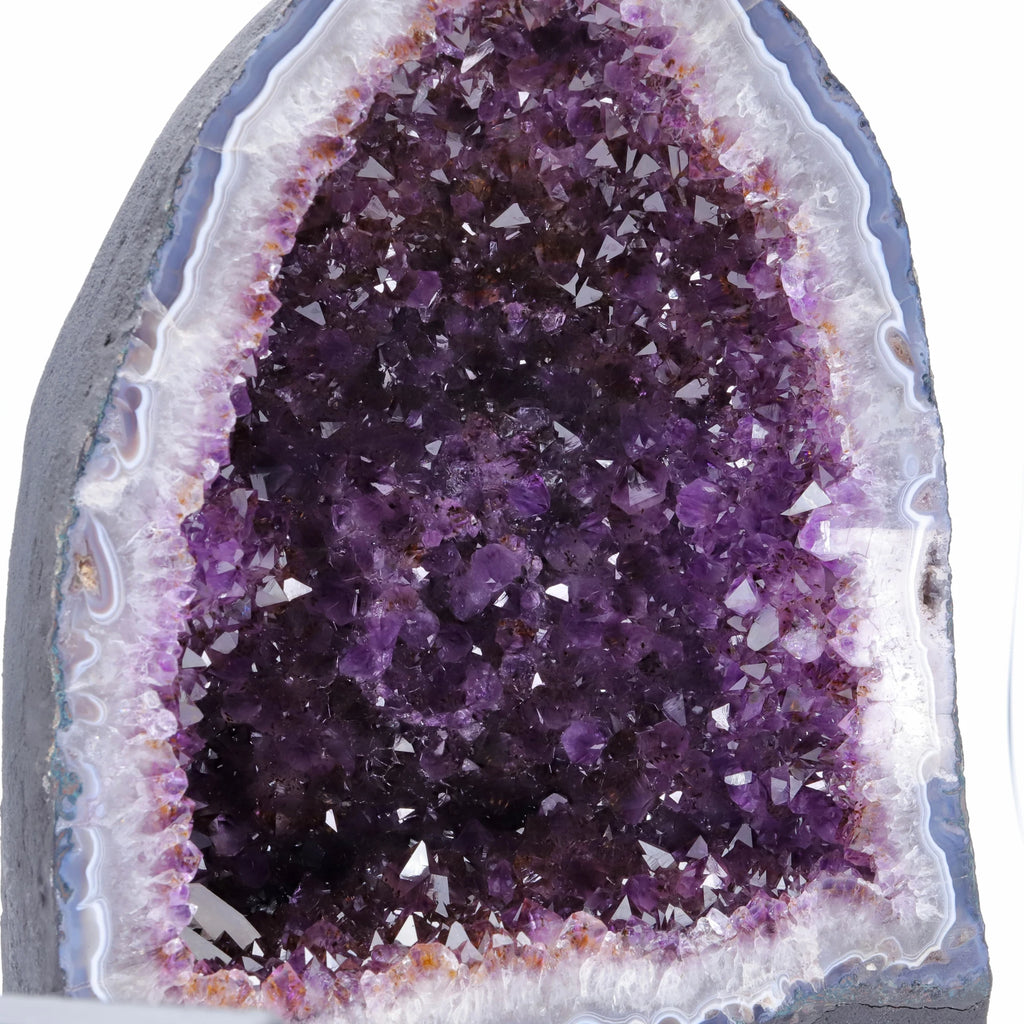 Natural Native Amethyst Cave Quartz Crystal Specimen Reiki Healing Fortune Home Office Decoration ZJD2025YILUN06