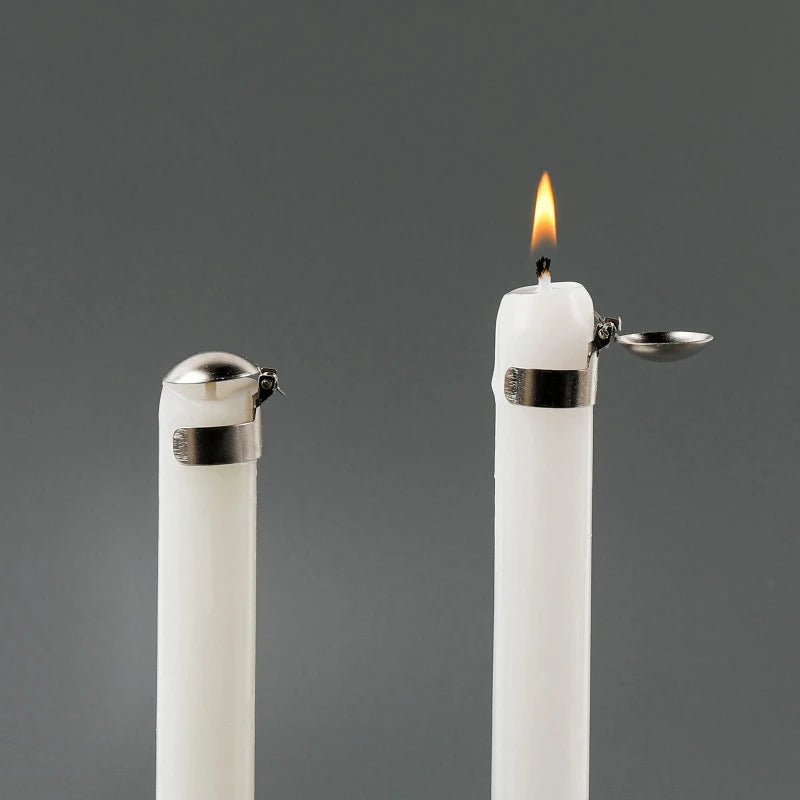 Automatic Extinguisher Candle Wick Trimmer Taper Candle Snuffer Tools Care Kit Silver and Gold Color
