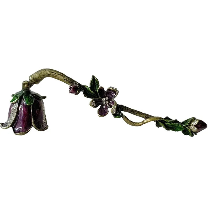 Vintage Flower Candle Snuffer Decorative Candle Extinguisher Flame Safely Long Handle Putting Out Fire Candle Extinguishing Tool