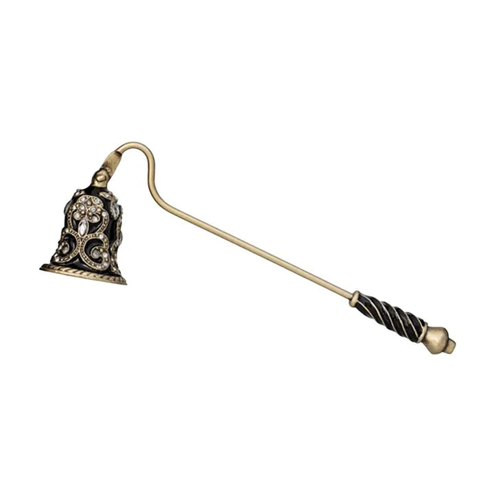 Vintage Flower Candle Snuffer Decorative Candle Extinguisher Flame Safely Long Handle Putting Out Fire Candle Extinguishing Tool