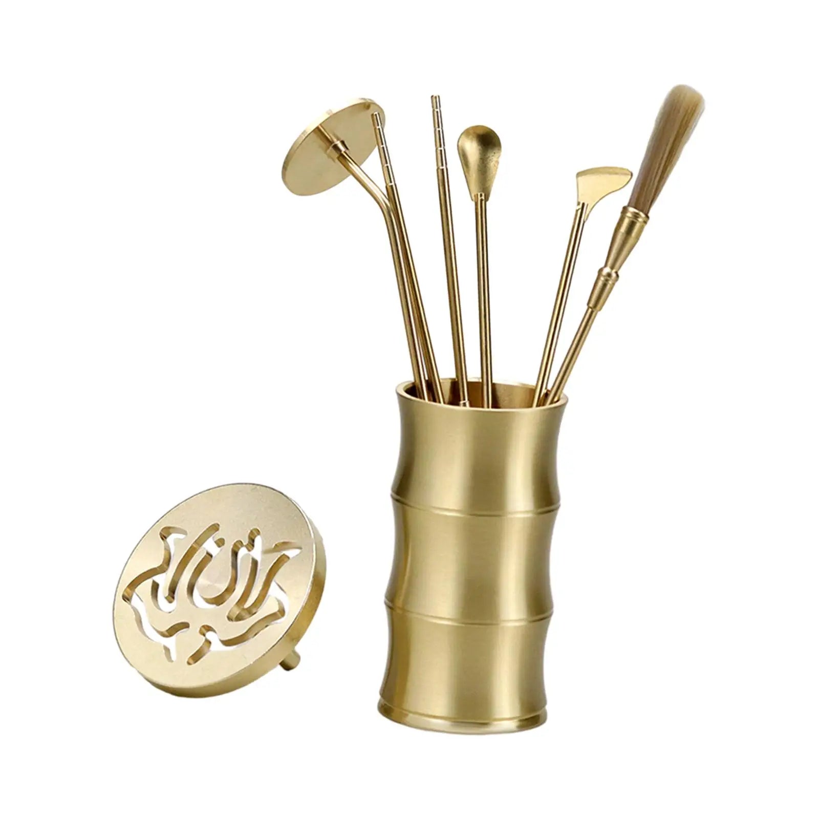7 Pieces Chinese Incense Ceremony Set Incense Making Set for Yoga Meditation