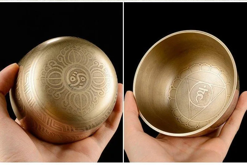 Nepal Singing Bowl Handmade Tibetan Bowls 7 Chakras Original Sound Healing Meditation Massage Yoga Accessories Set Decorative