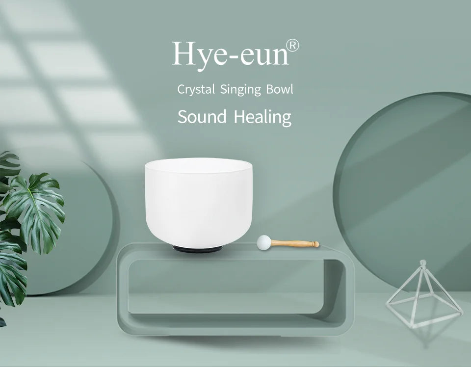 Hye-eun Life of Flower Crystal Singing Bowls Chakra Set of 3pcs  7-11inch Tibetan Bowl with Bags for Yoga  Sound Healing