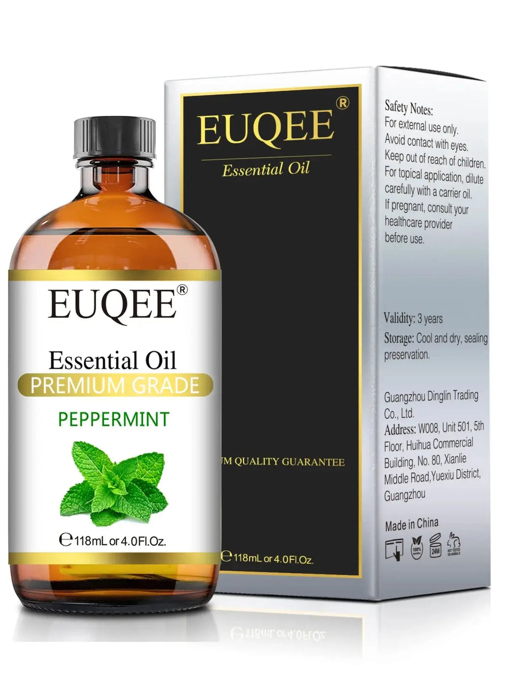 EUQEE 118ml Pure Essential Oil For Skin Peppermint Lavender Eucalyptus Vanilla Bergamot Aromatherapy Essential Oils For Diffuser