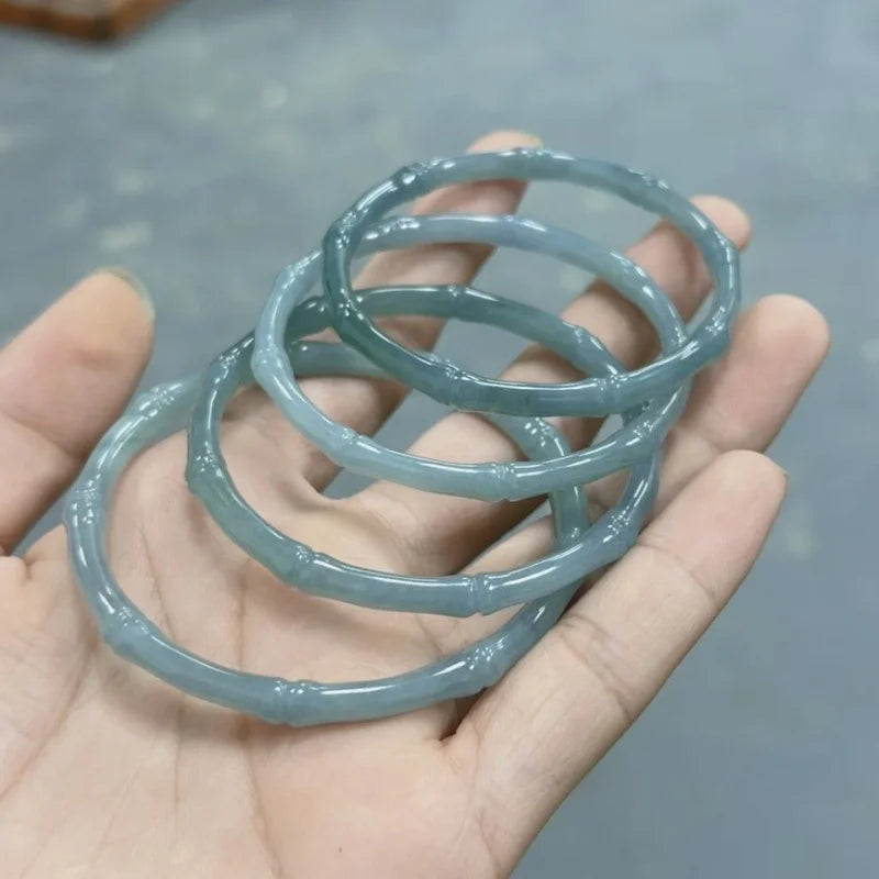 Natural A Blue Knot Bracelet Ascending Jadeite Women'S Jewelry