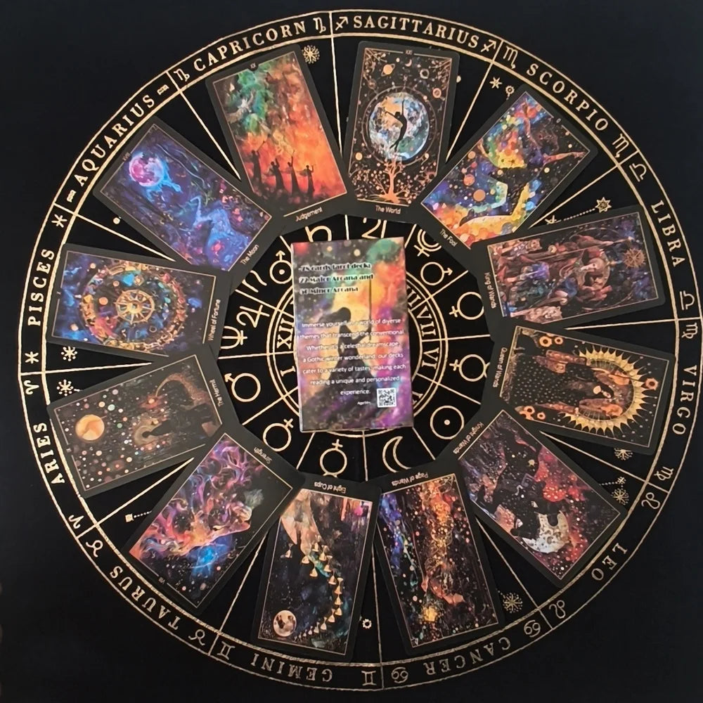 Cosmic Garden Tarot Deck 78 Unique Tarot Cards 10.3*6cm