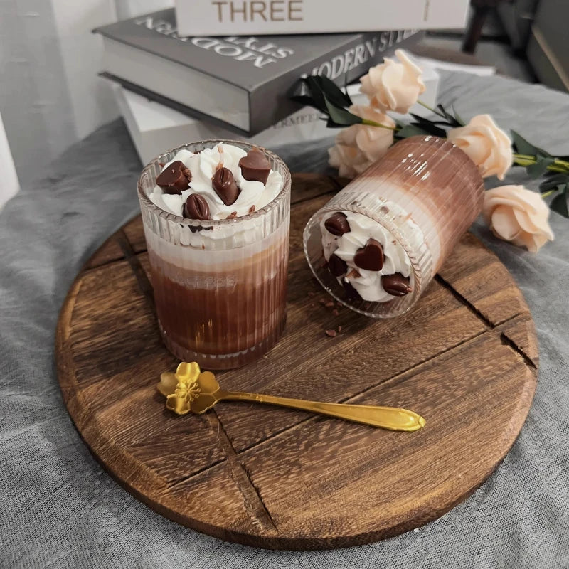 Iced Coffee Scented Candle Summer Inspired Scented Candle with Whipped Cream Chocolate Look Cozy  Aromatherapy Home Decor