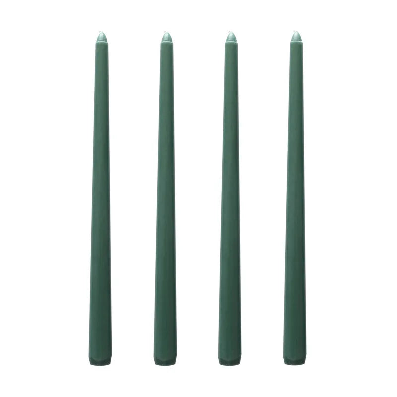 30CM Taper Candle 4 Pack - Home Interior Long Burning Dripless and Smokeless Candles Unscented - Valentines Candles for Home