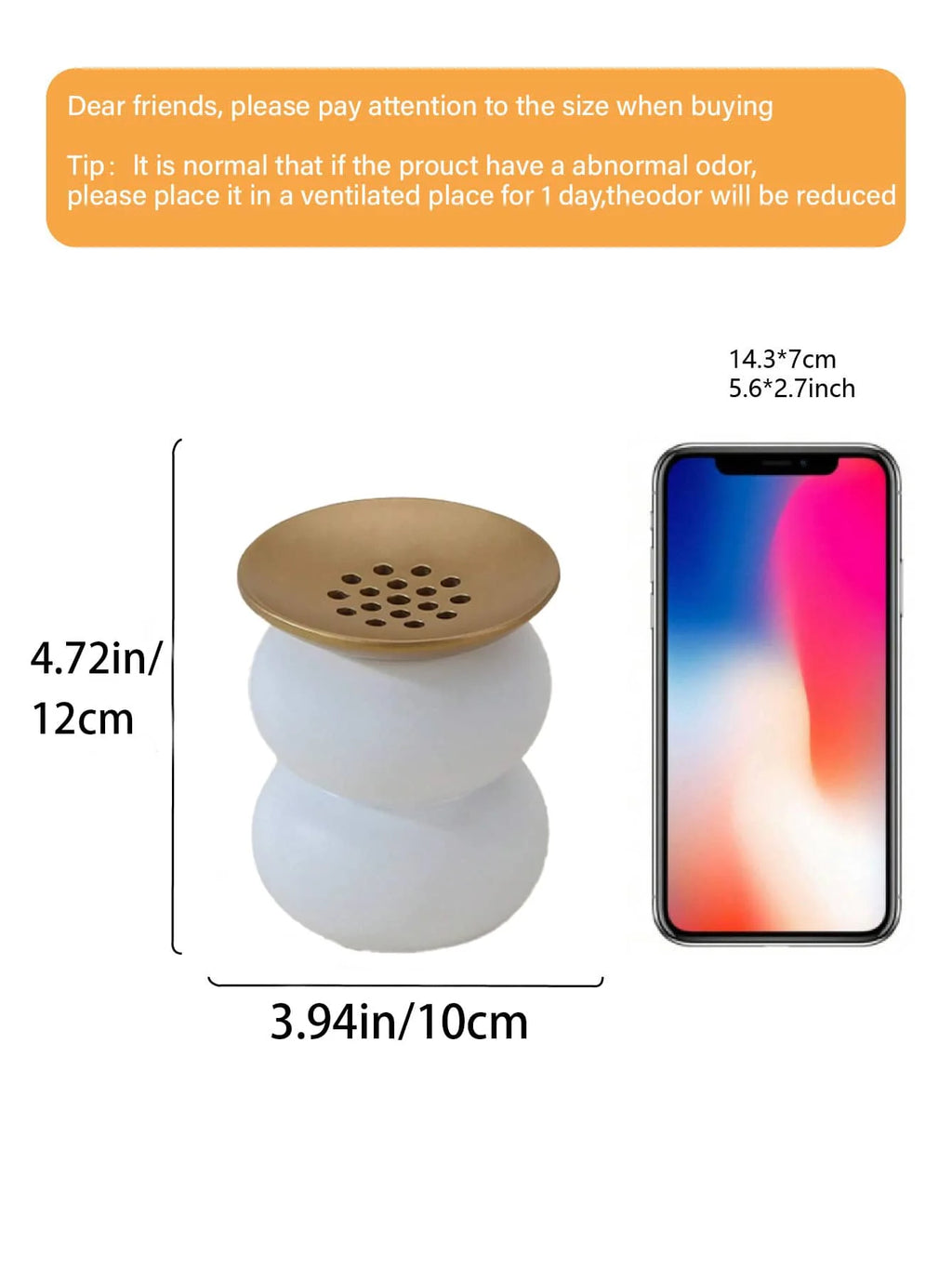 Cute Minimalist Incense Burner & Diffuser, Anti-Mosquito Holder, Decor for Home, Yoga, Camping, Garden, Dinner