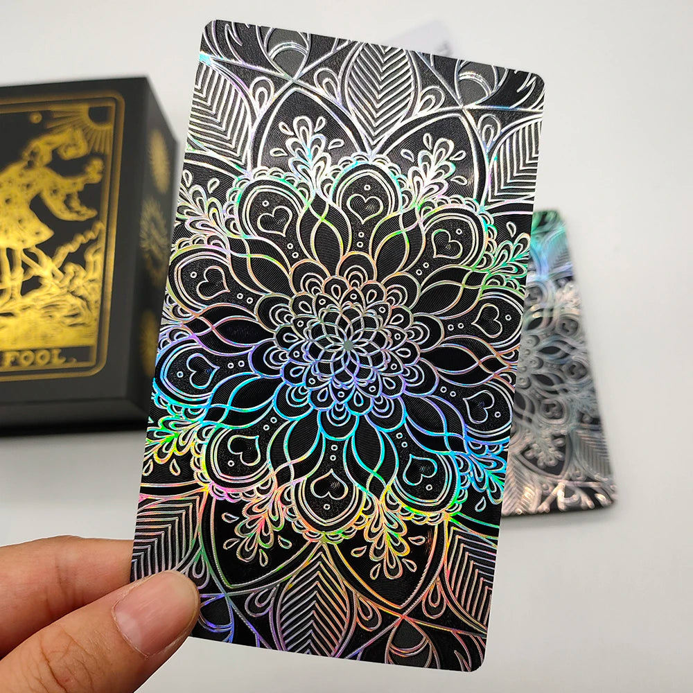 New Plastic Rider Waite Tarot Hot Stamping Gold Foil Tarot Exquisite Board Game Divination Cards For Collection