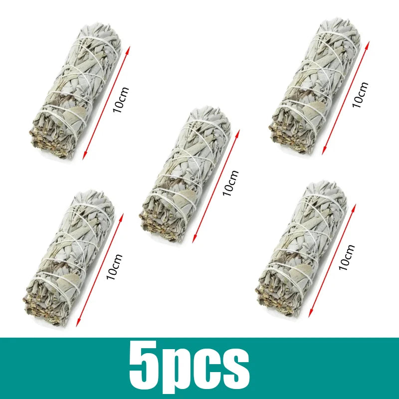 Natural White Sage Bundle Smudge Sticks Home Purification Pure Leaf Purification Meditation Portable Energy Cleansing Bundles