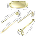 5-1 Candle Care Kit Stainless Steel Candle Wick Trimmer Snuffer Candle Differ Tray Scented Accessories Home Tools DIY Gifts