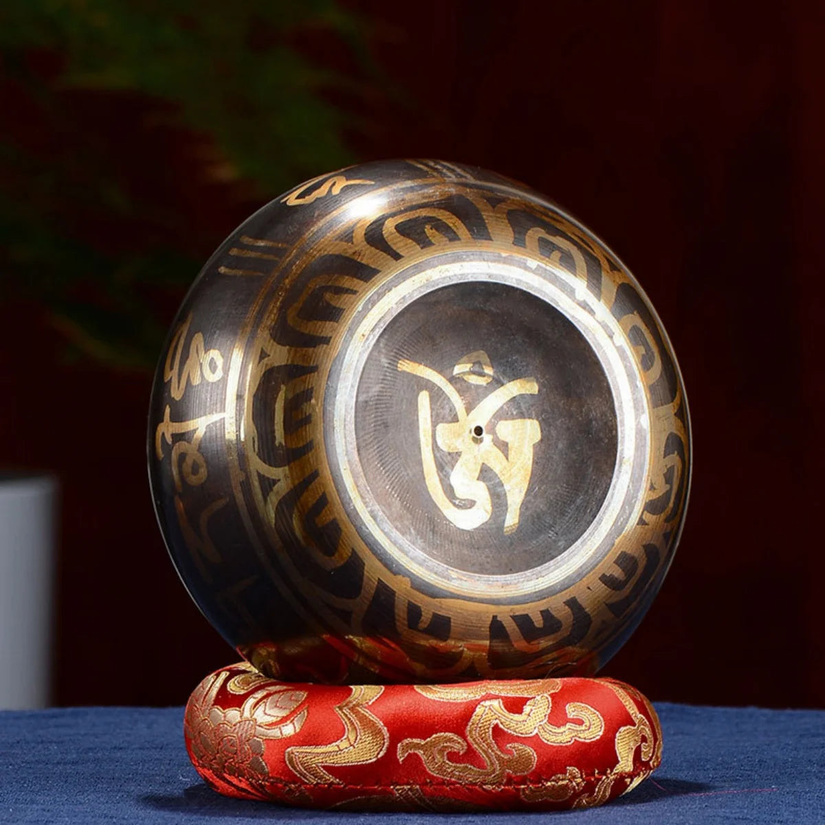 Tibetan Singing Bowl Set 8.5~20CM Size Optional Scripture Bowl Helpful for Meditation Yoga Relaxation Chakra Healing Prayer