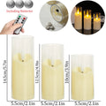 6-180PCS  Led Flameless Artificial Candles Acrylic Cup Led Candles Battery Operated Candle for Wedding Concert Activities Decor