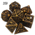 Flying Dragon Polyhedral Dice Set for Role Playing GamePathfinder, Hollow Metal Dice, D & D Dice, 7 PCs, New, 2022