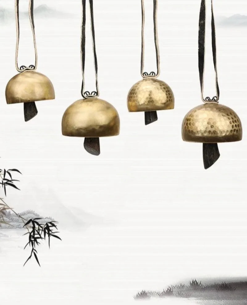 Handmade Brass Bell Meditation Copper Bells Outdoor Wind Chimes Sound Healing Chakra Mindfulness Musical Instruments Percussion