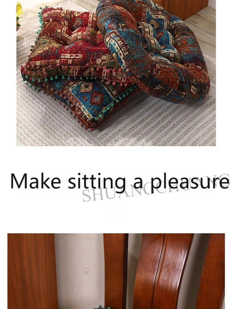 1pc 40x40cm Thick Soft and Comfortable Moroccan Chair Cushion /meditation Pad-suitable for Living Rooms Bedrooms,dining Rooms