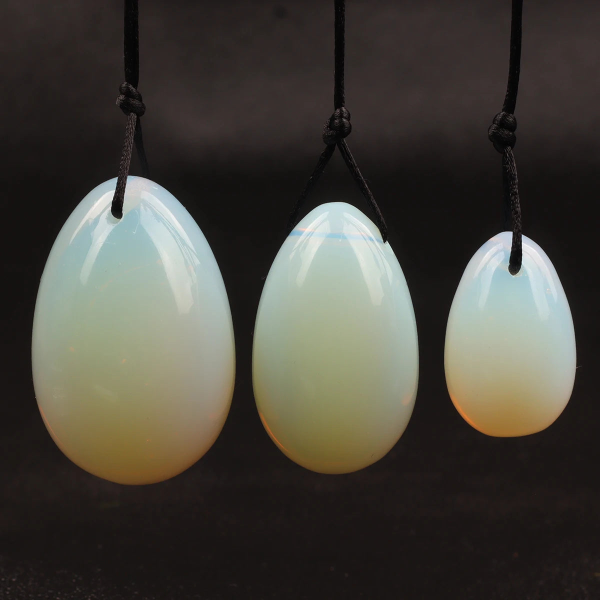 Wholesale Drill Jade Egg Set Quartz Massage Wand Crystal Stone Yoni Ball Pelvic Kegel Exercise Tool Tightening Vaginal Muscle
