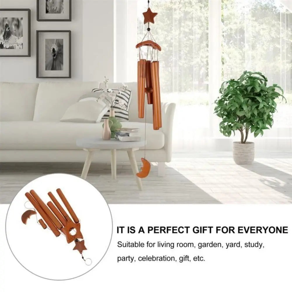Bamboo Bamboo Wind Chimes New Handmade Pendant Bell Wind Chime Retro Crafts Gift Wall Hanging Windchimes Indoor Outdoor