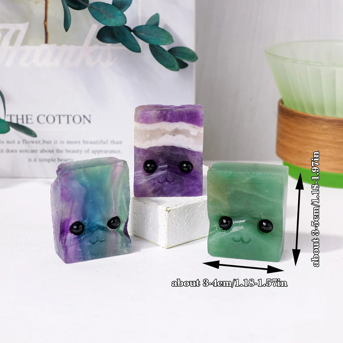 1PC Natural Crystal Raw Stone Small Pet Companion Toys Adorn Gem Crystal Jewelry Home Decor Cute Ornaments