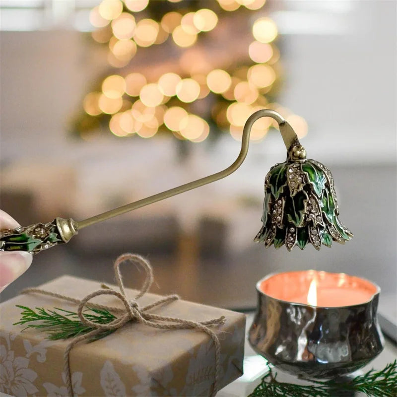 Elegant Candle Snuffer Candle Extinguisher Long Handle Candle Accessory Metal Wick Flame Snuffer Wick Snuffer Home Decor Gift