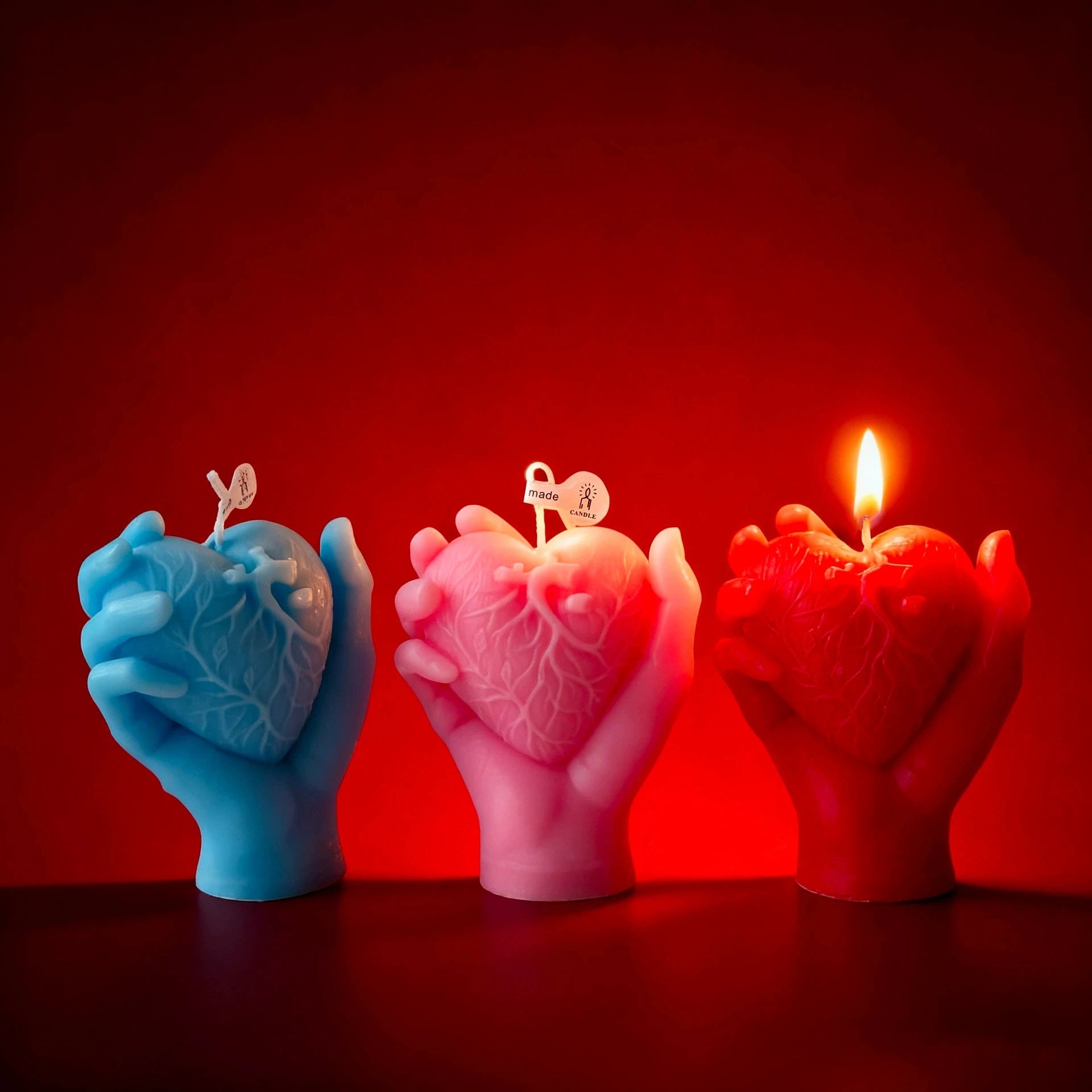 1Pc Handmade Heart Scented Candle - Ins Creative Valentine's Day Romantic Love Gift Home Fragrance Desktop Decorative Candle