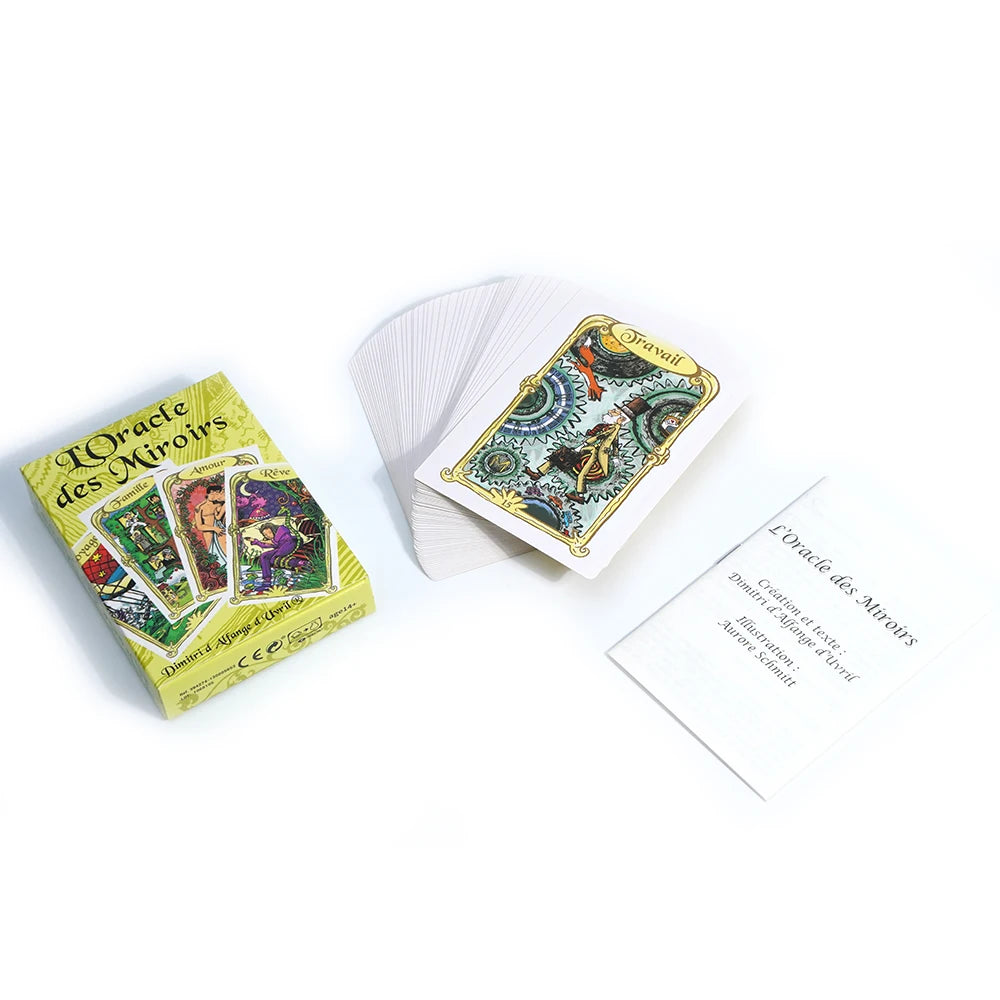 Français Oracle des Miroirs French of Tarot Cards Un Outil Précieux pour la Divination et la Guidance Spirituelle Board Game