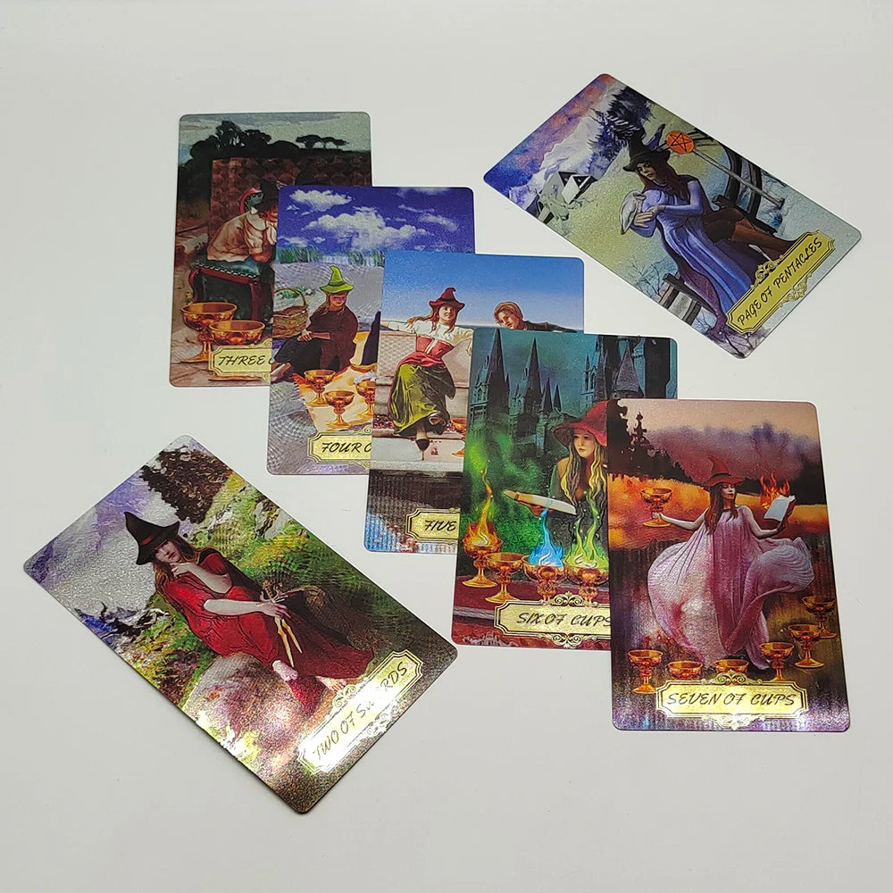 New Plastic Rider Waite Tarot Hot Stamping Gold Foil Tarot Exquisite Board Game Divination Cards For Collection