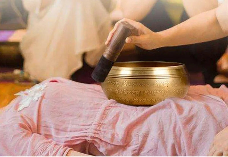 Nepal Singing Bowl Handmade Tibetan Bowls 7 Chakras Original Sound Healing Meditation Massage Yoga Accessories Set Decorative