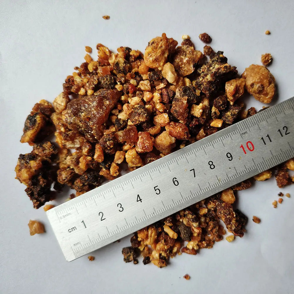 50g/100g Myrrh Incense Pure Somali Myrrh Resinoid Hallelujah Church Incense Luban for Air Purification Psychotherapy Meditation