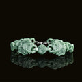 Green Myanmar Jadeite Dragon Bracelet Talismans Gifts for Women Bangle Natural Jade Real Jewelry Luxury Amulet Designer Fashion