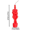 1PCS Buddha Ritual Candle Esoteric Candles Couple Lover Wish Pray Candles Red Color Male Female for Religious