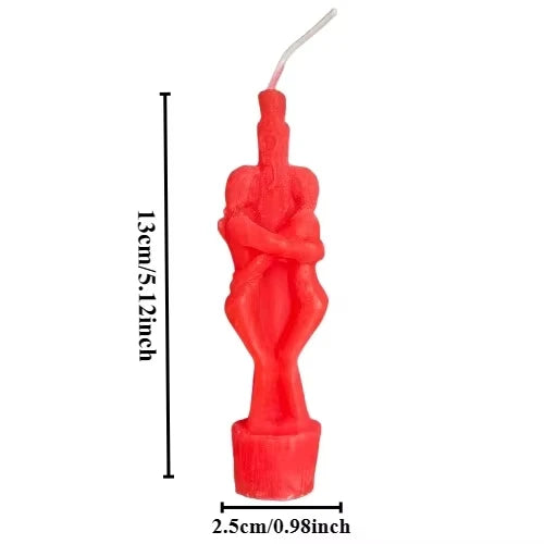 1PCS Buddha Ritual Candle Esoteric Candles Couple Lover Wish Pray Candles Red Color Male Female for Religious