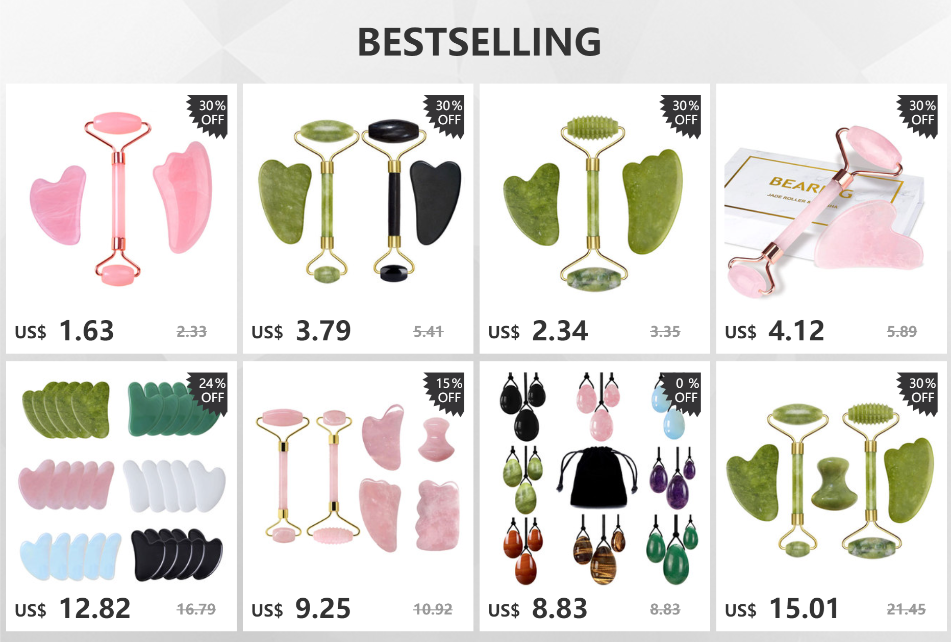 3PC Jade Stone Yoni Egg Set Natural Rose Quartz Vaginal Massage Eggs Ball Repair Vaginal Tightening Kegel Muscle Exercise Care