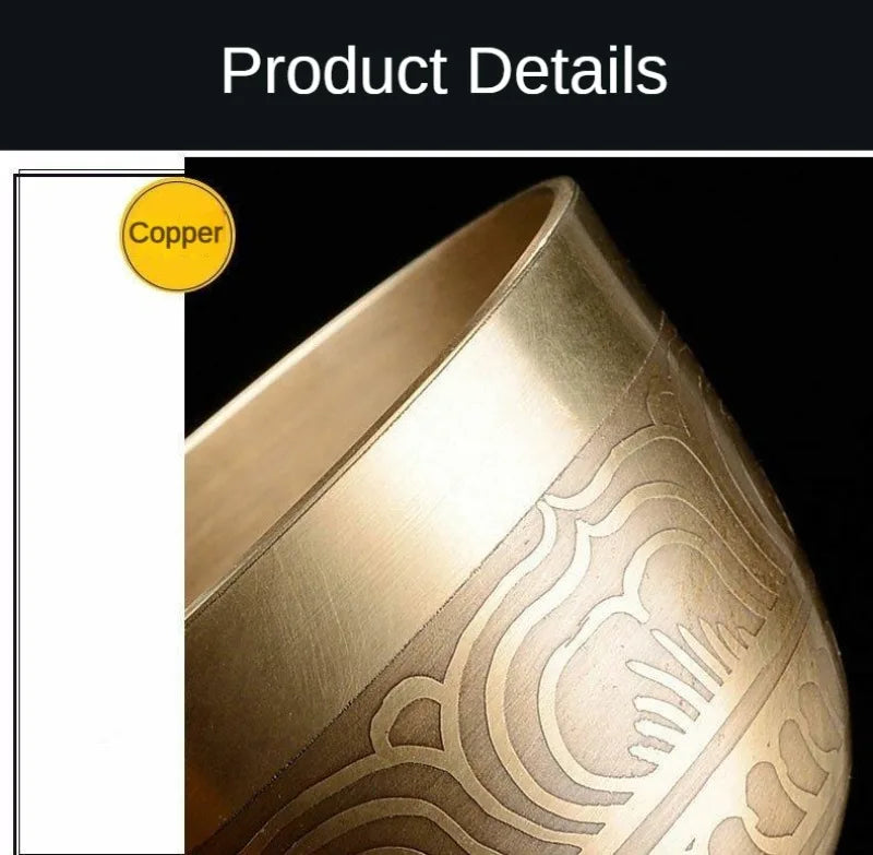Nepal Singing Bowl Handmade Tibetan Bowls 7 Chakras Original Sound Healing Meditation Massage Yoga Accessories Set Decorative
