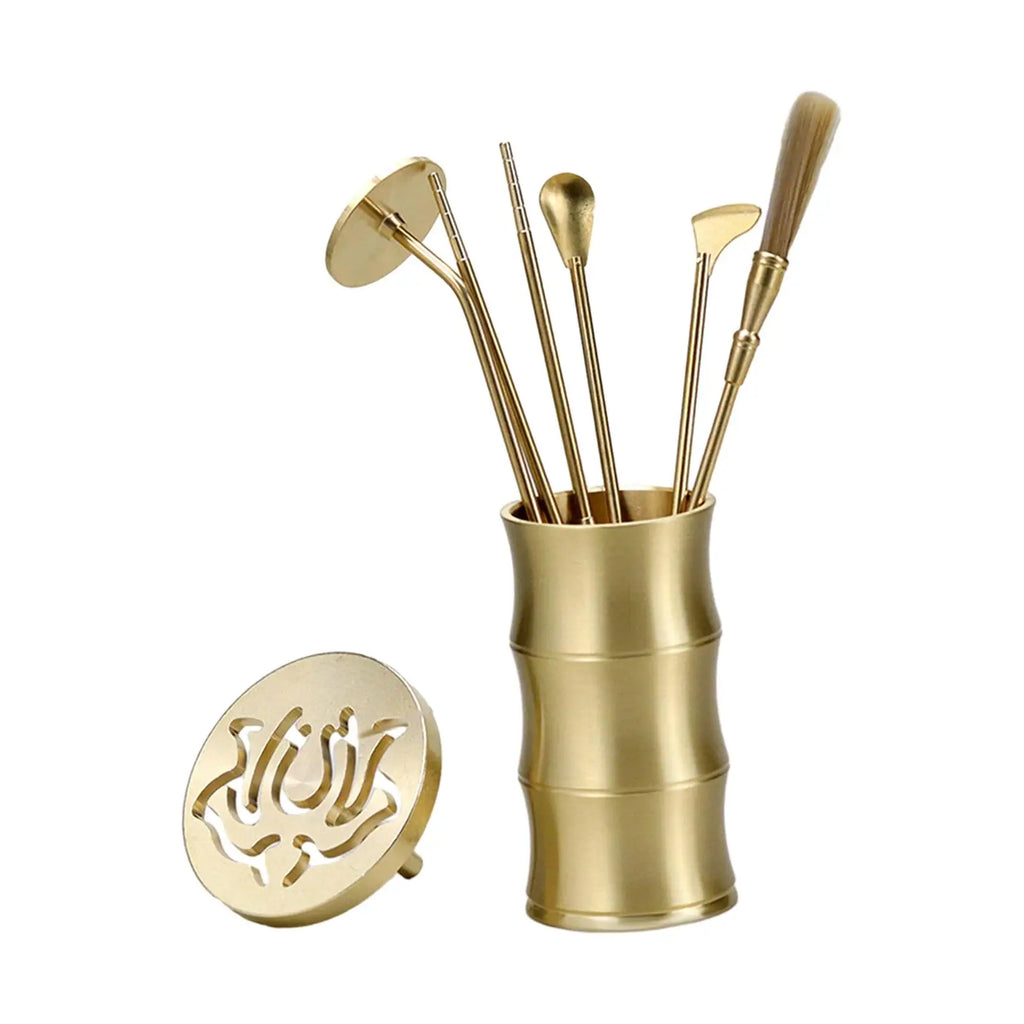 7 Pieces Chinese Incense Ceremony Set Incense Making Set for Yoga Meditation
