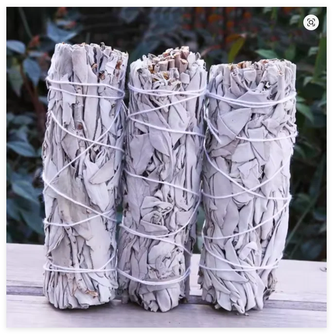 Natural White Sage Bundle Smudge Sticks Home Purification Pure Leaf Purification Meditation Portable Energy Cleansing Bundles