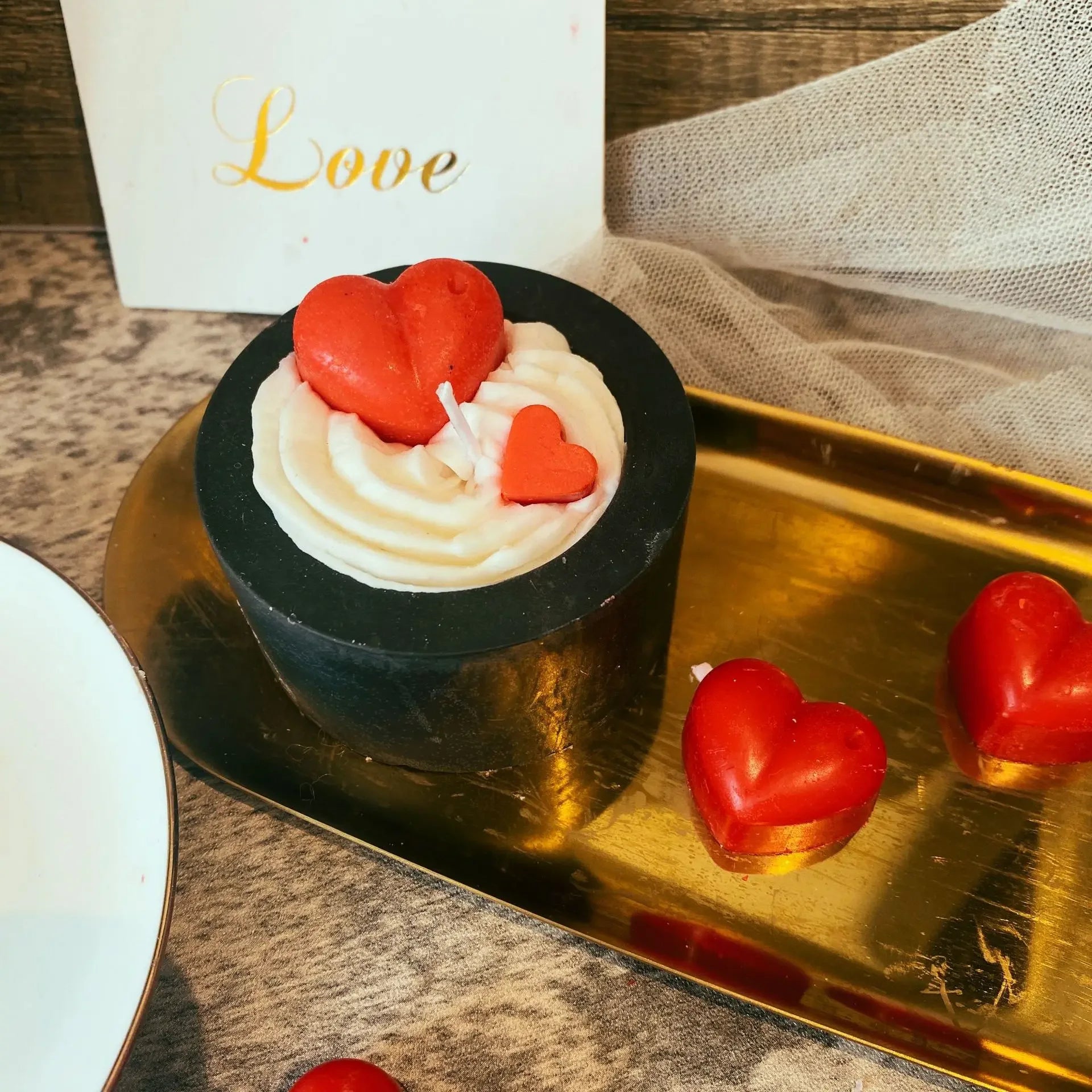 Simulated cream cake candles Strawberry chocolate cherry macaron scented candle lovely birthday gift velas navideñas decorativas