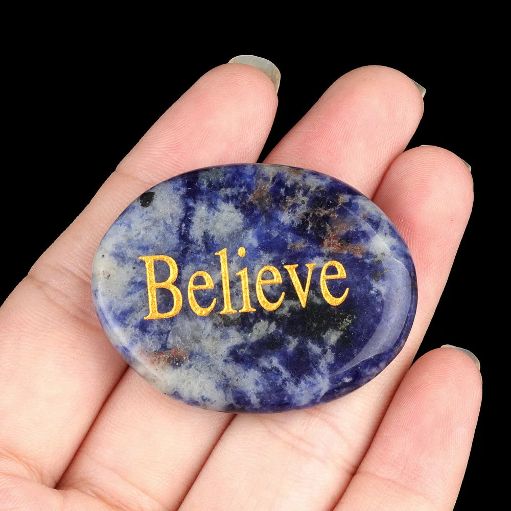 Natural Crystal Stone Ornaments Ellipse Inspirational Room Decor Healing Crystals Energy Feng Shui Jewelry Decoration 40-45mm